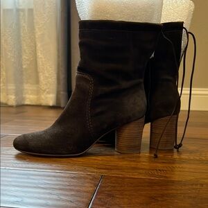 Madewell Neva brown suede boots